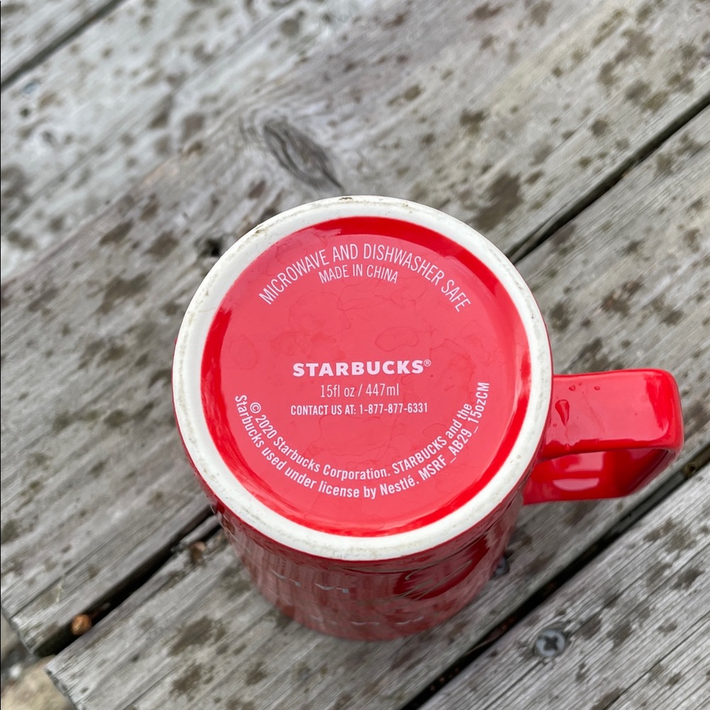 Starbucks Red Fa La La Mug - Picture 3 of 4